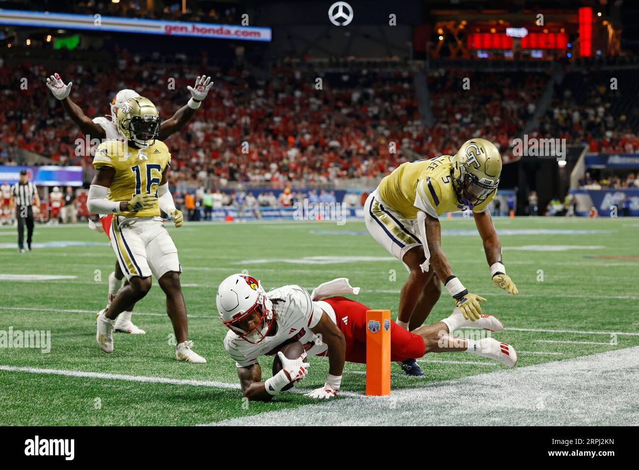 ATLANTA, GA SEPTEMBER 01 Louisville Cardinals wide receiver Kevin