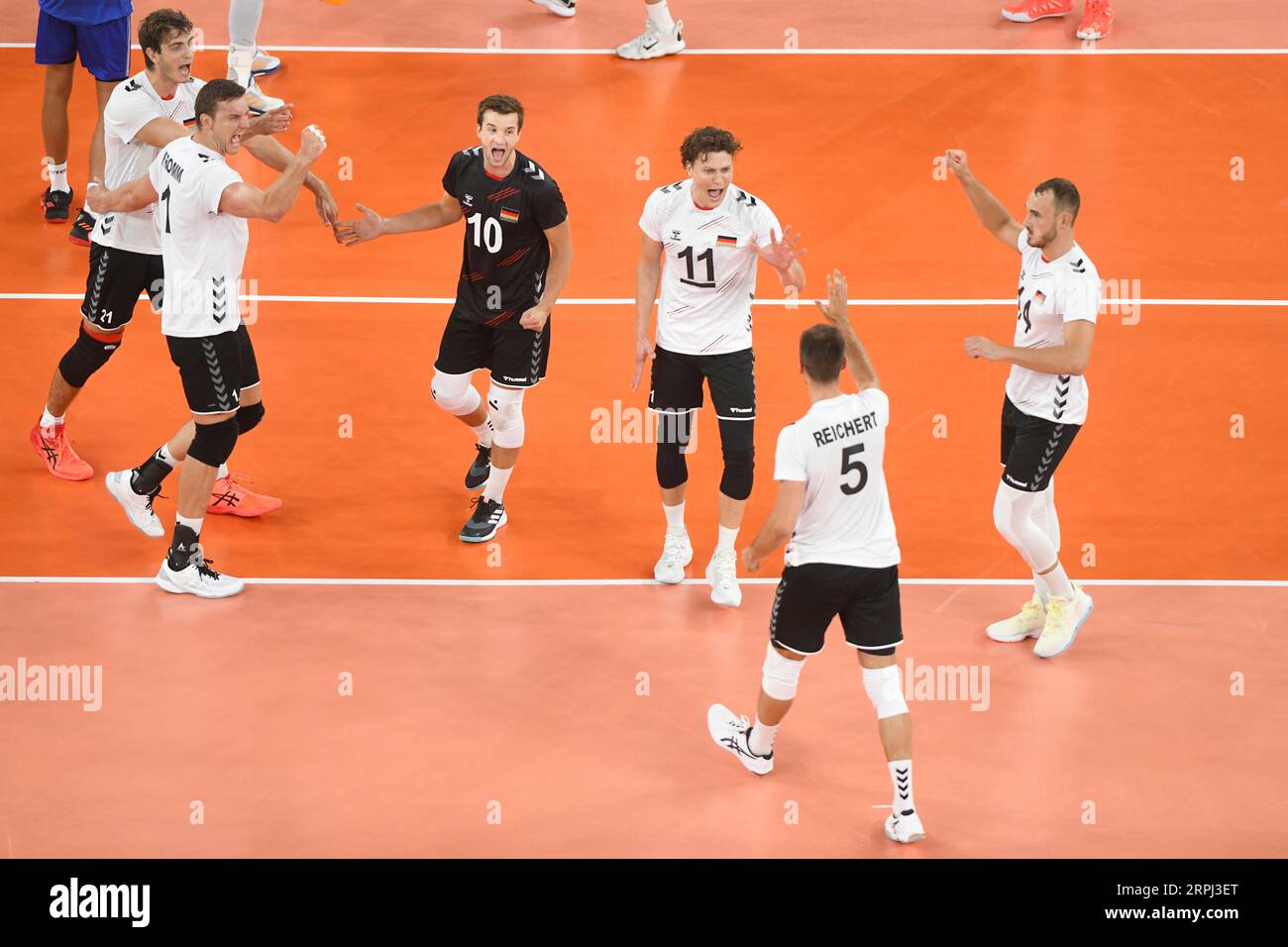 Germany National Volleyball team celebration. Volleyball World