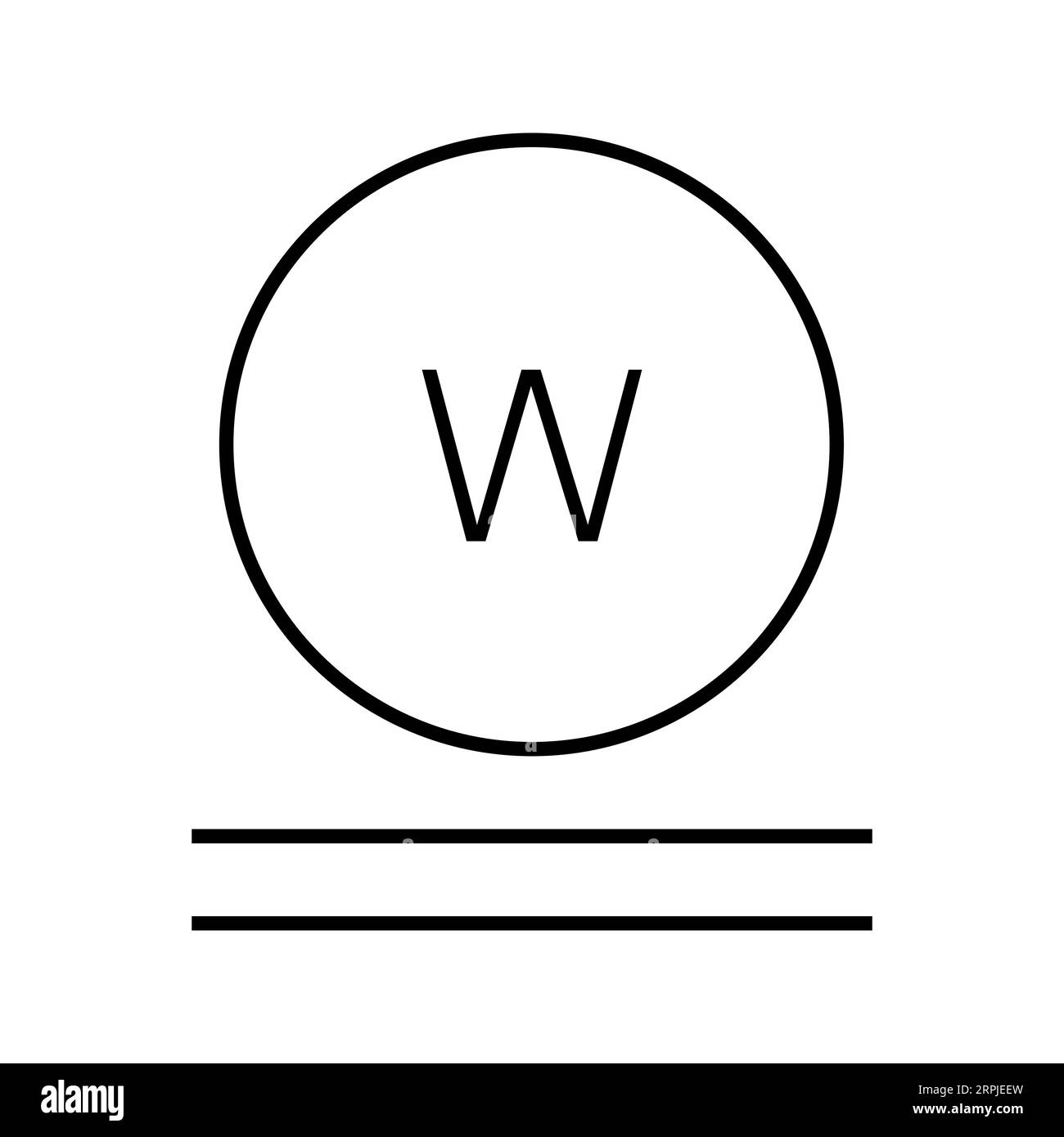 WET CLEANVERY DELICATE Editable and Resizeable Vector Icon Stock Vector