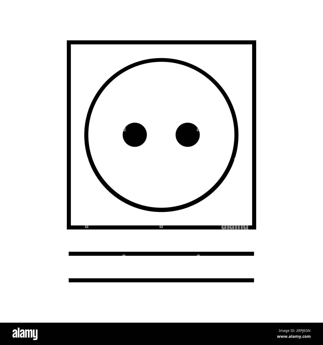 TUMBLE DRY GENTLE CYCLE MEDIUM HEAT Editable and Resizeable Vector Icon Stock Vector