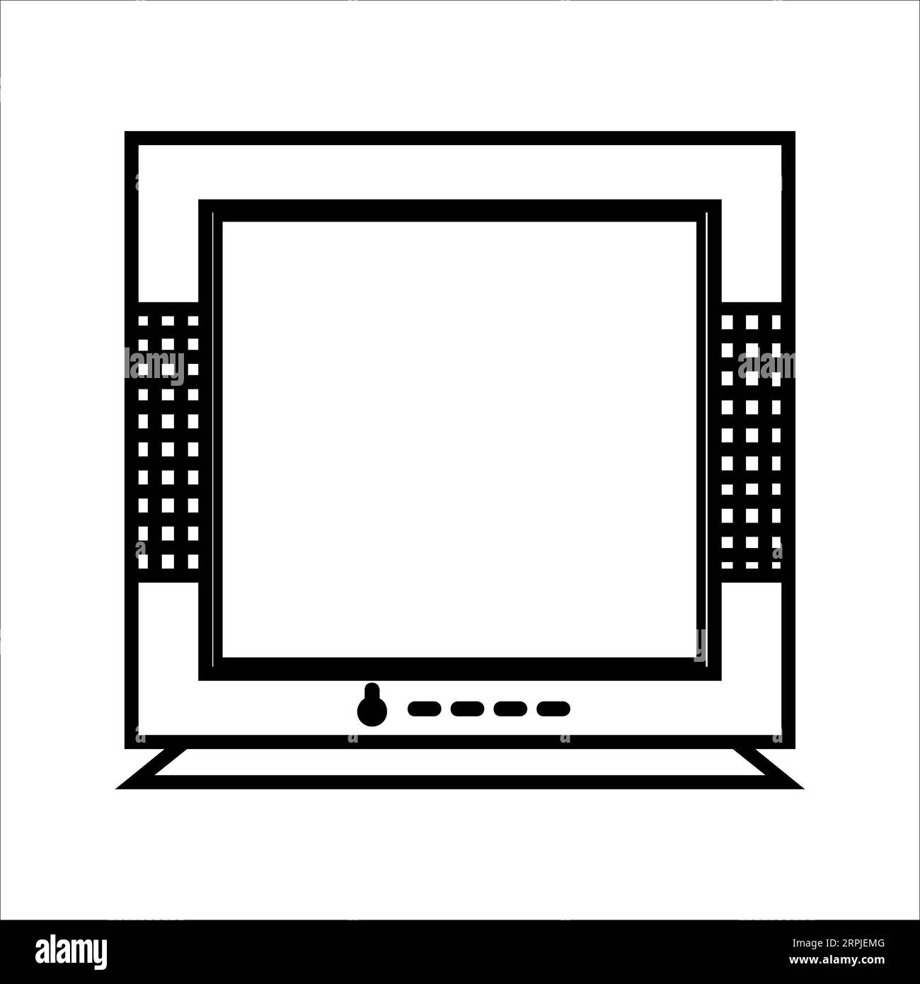 TV Editable and Resizeable Vector Icon Stock Vector Image & Art - Alamy