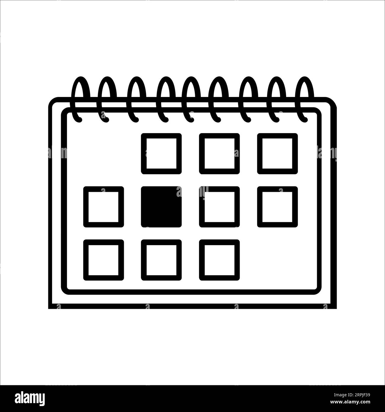 event-schedule-editable-and-resizeable-vector-icon-stock-vector-image