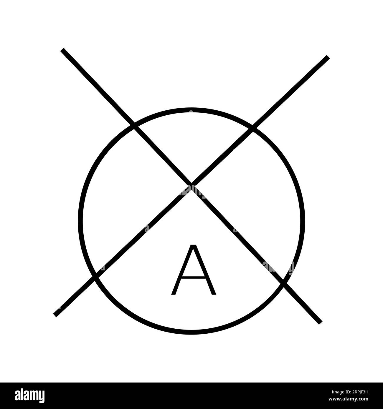 NOT DRY CLEAN ANY SOLVENT DELICATE Editable and Resizeable Vector Icon Stock Vector