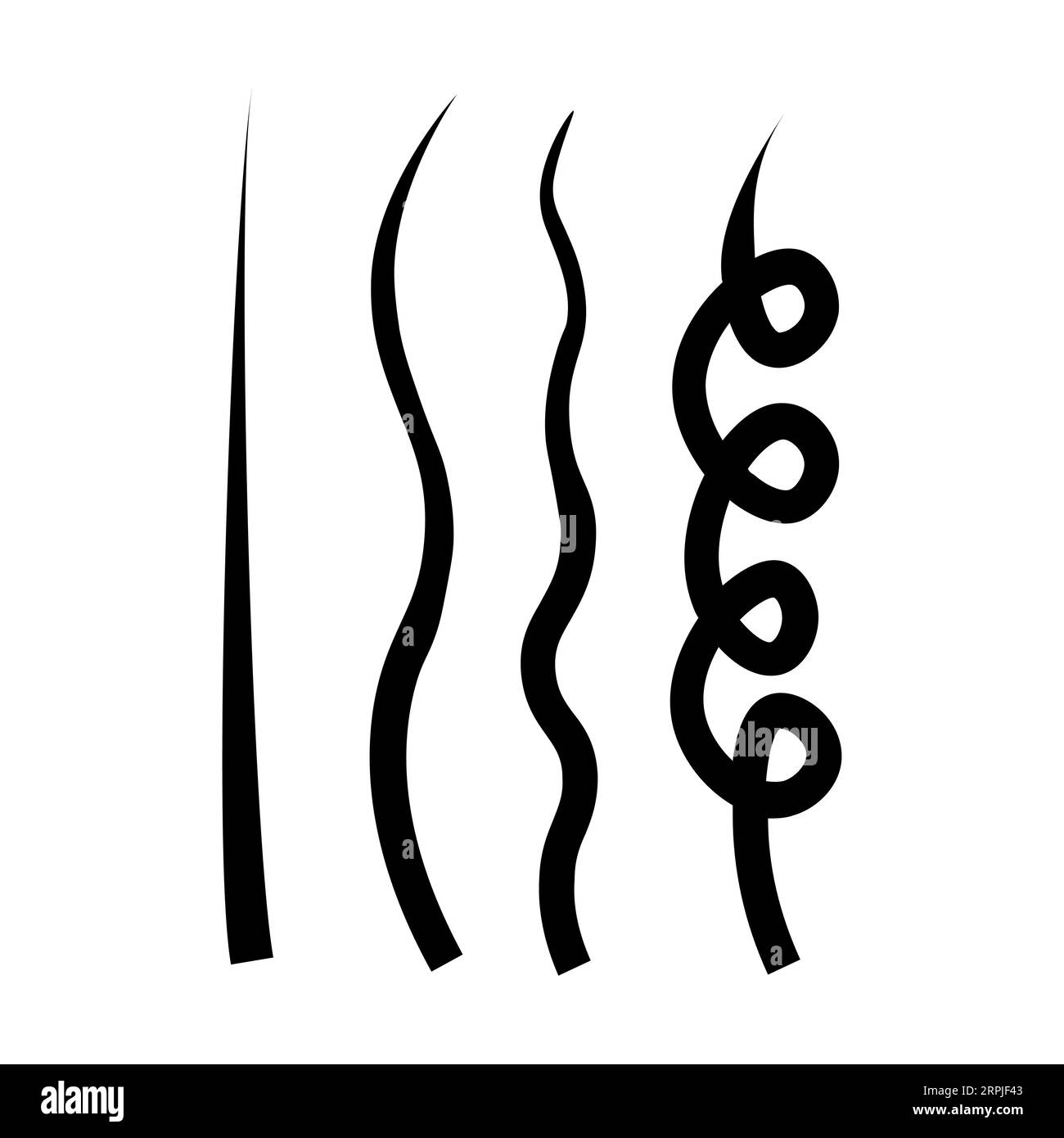 Female hair Editable and Resizeable Vector Icon Stock Vector