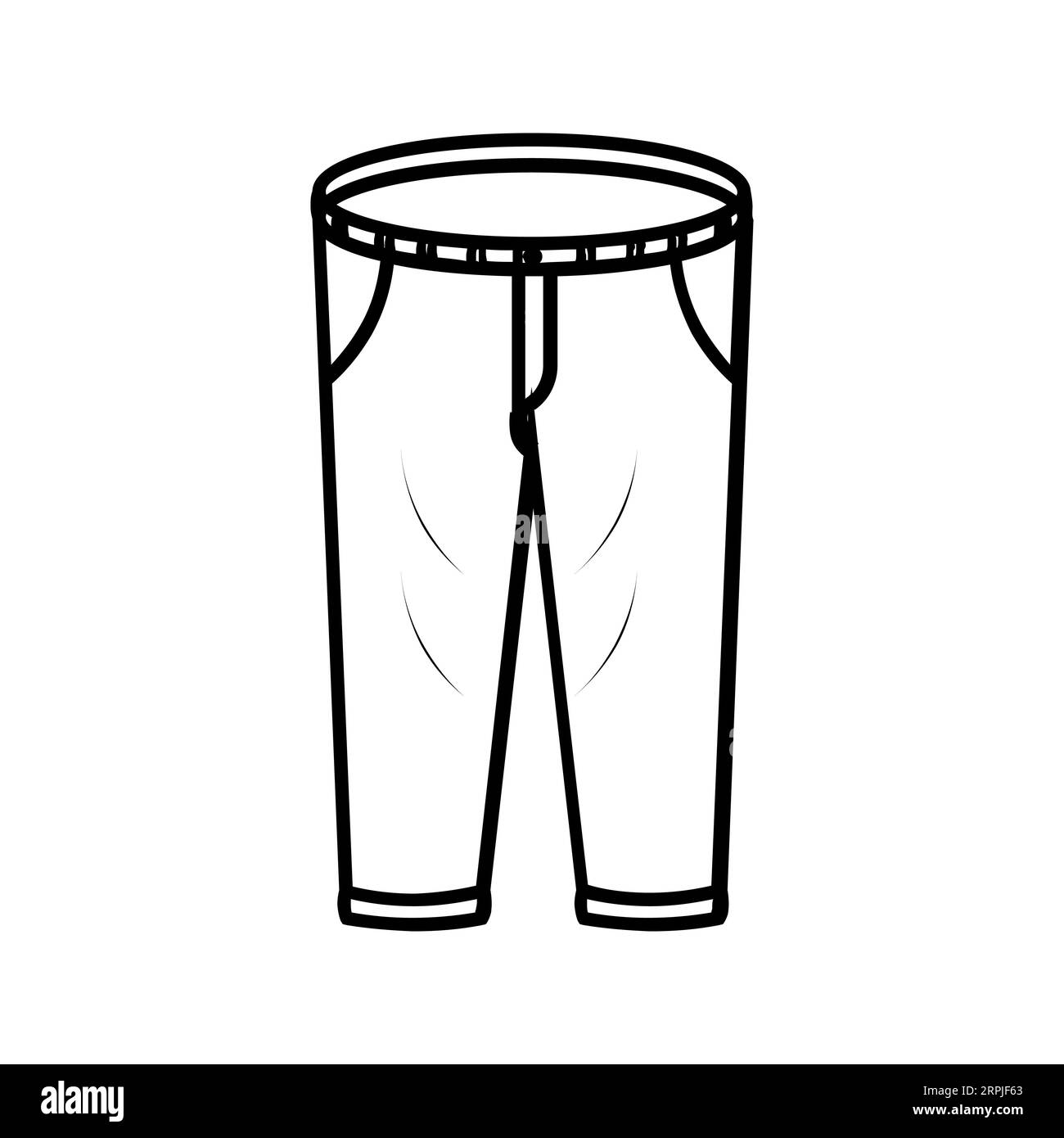 DRESS PANTS Editable and Resizeable Vector Icon. Stock Vector