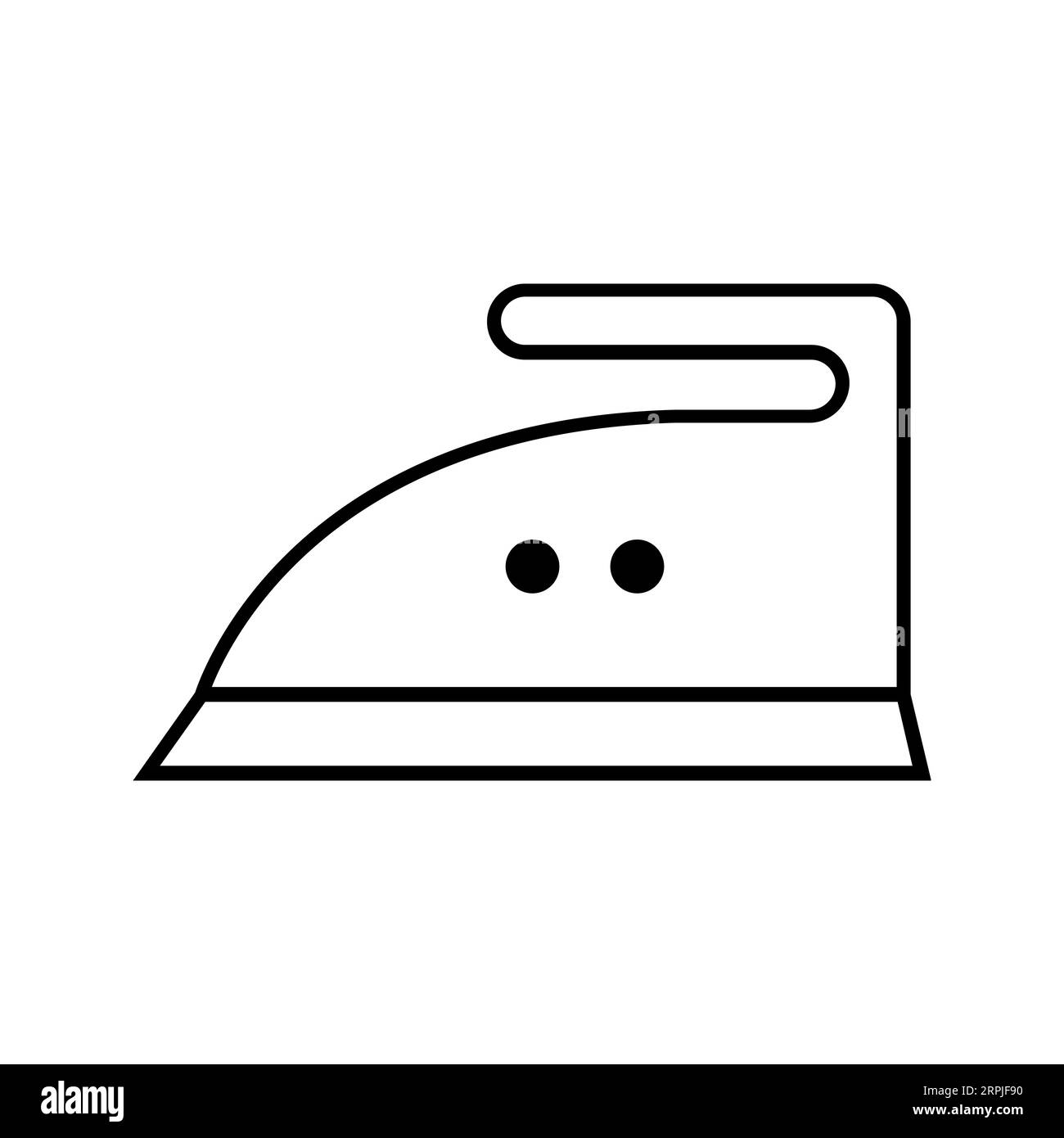 IRONING MEDIUM HEAT Editable and Resizeable Vector Icon Stock Vector