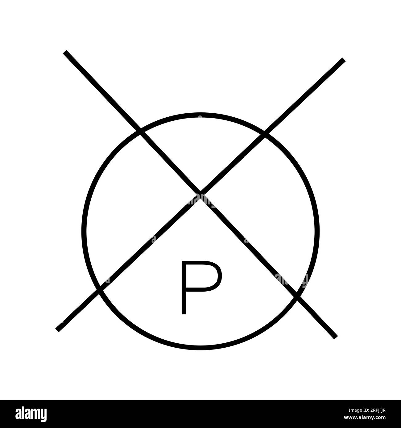 DO NOT DRY CLEAN EXCEPT TETERACHLOROETHYLENE Editable and Resizeable Vector Icon Stock Vector