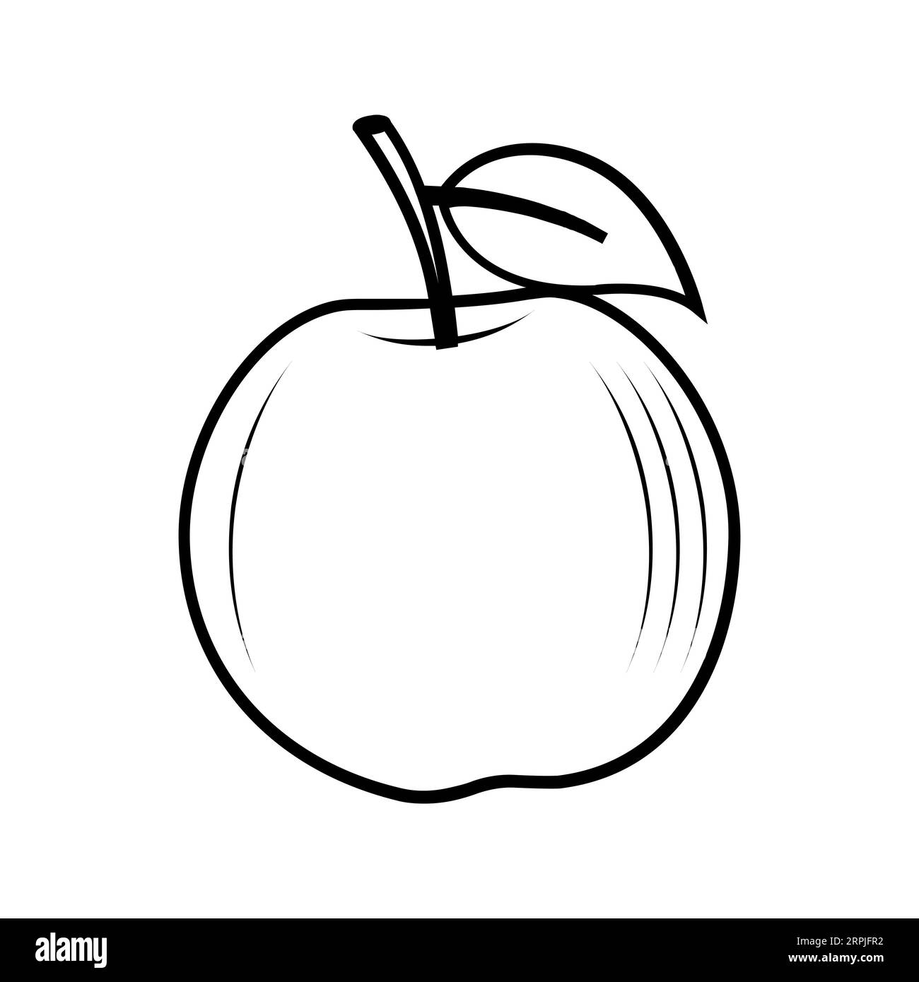 APPLE Editable and Resizeable Vector Icon Stock Vector