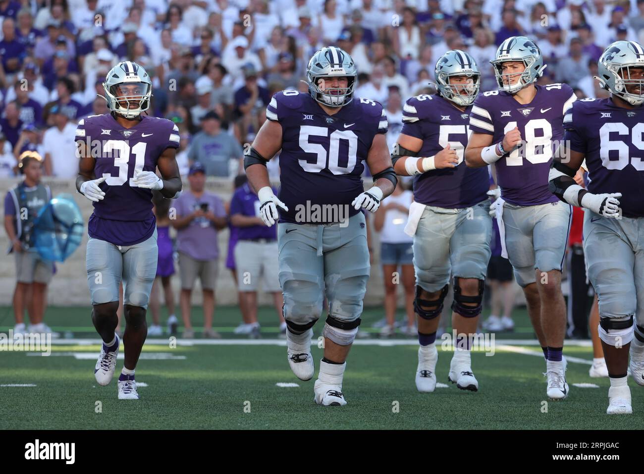 MANHATTAN, KS SEPTEMBER 02 Kansas State Wildcats offensive lineman