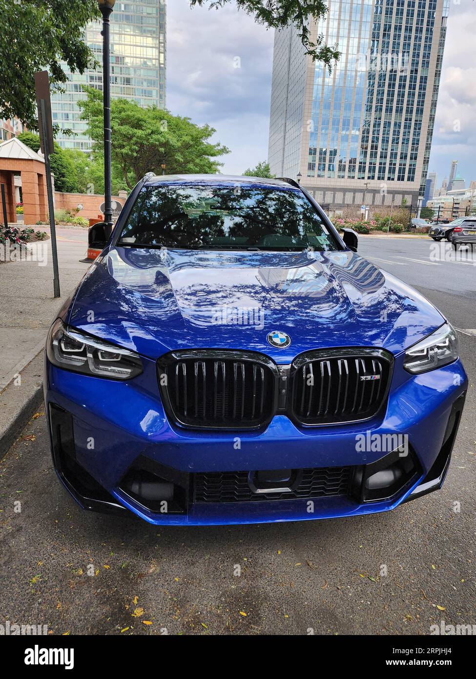 New York City, USA - June 09, 2023: BMW X3 M COMPETITION SUV blue car ...