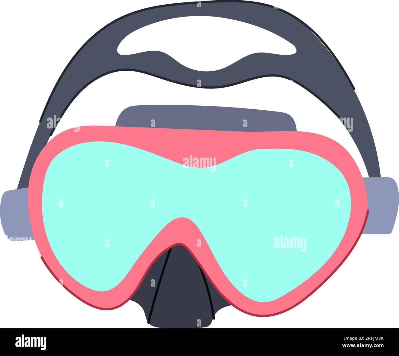 sea diving mask cartoon vector illustration Stock Vector Image & Art