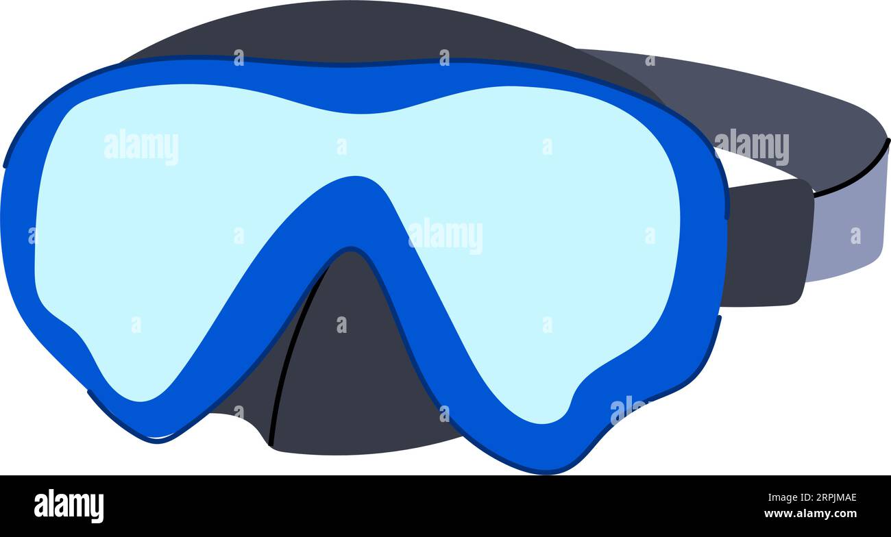 scuba diving mask cartoon vector illustration Stock Vector Image & Art