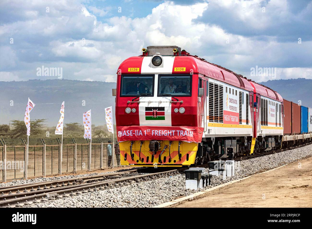 191218 NAIROBI, Dec. 18, 2019 The first freight train of the NairobiNaivasha Standard