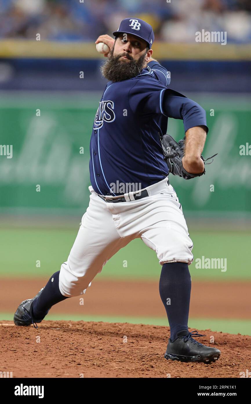 St. Petersburg, FL USA; Tampa Bay Rays relief pitcher Andrew Kittredge