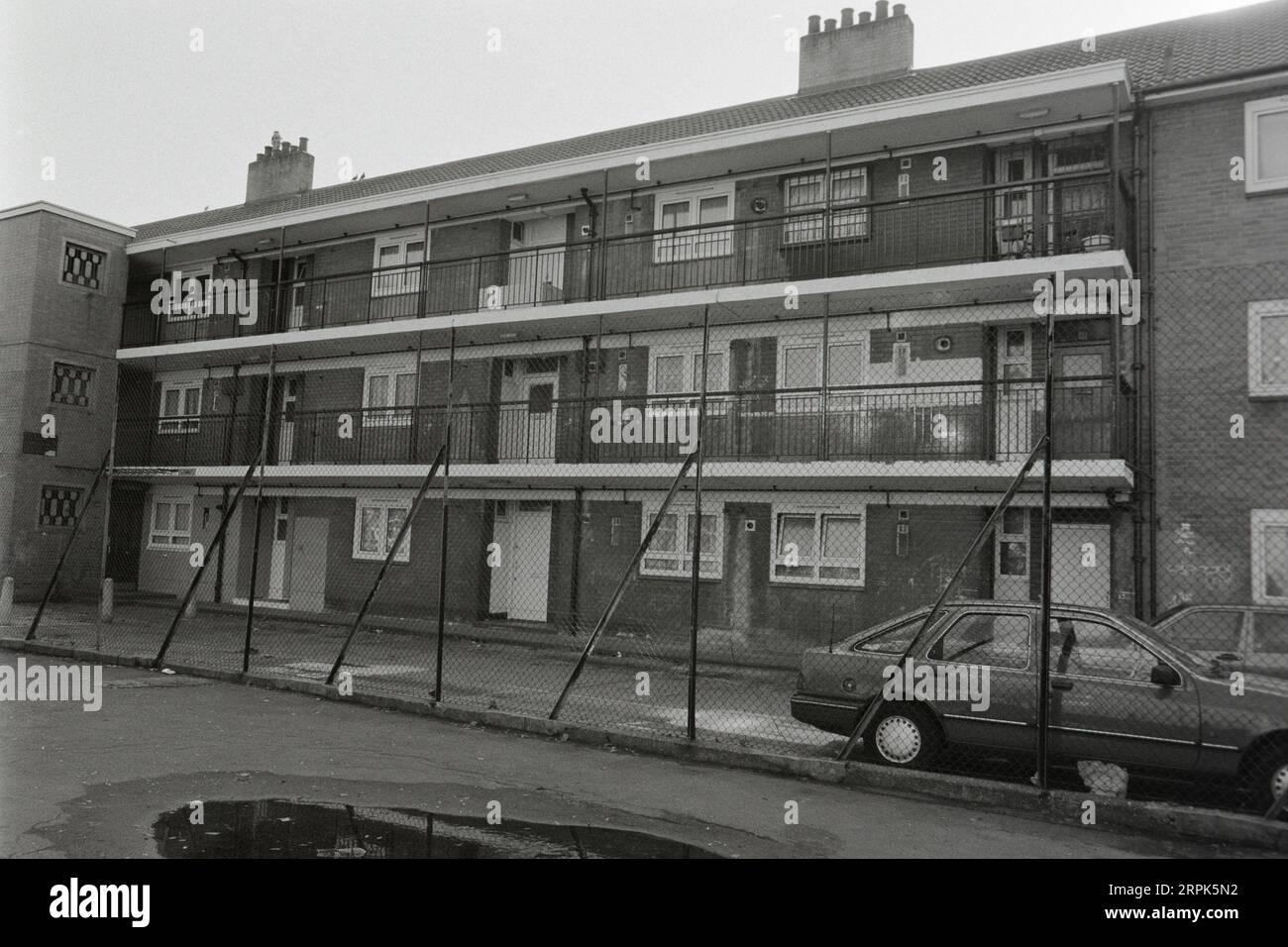 Stunning street shots of council flats in the East End of London during