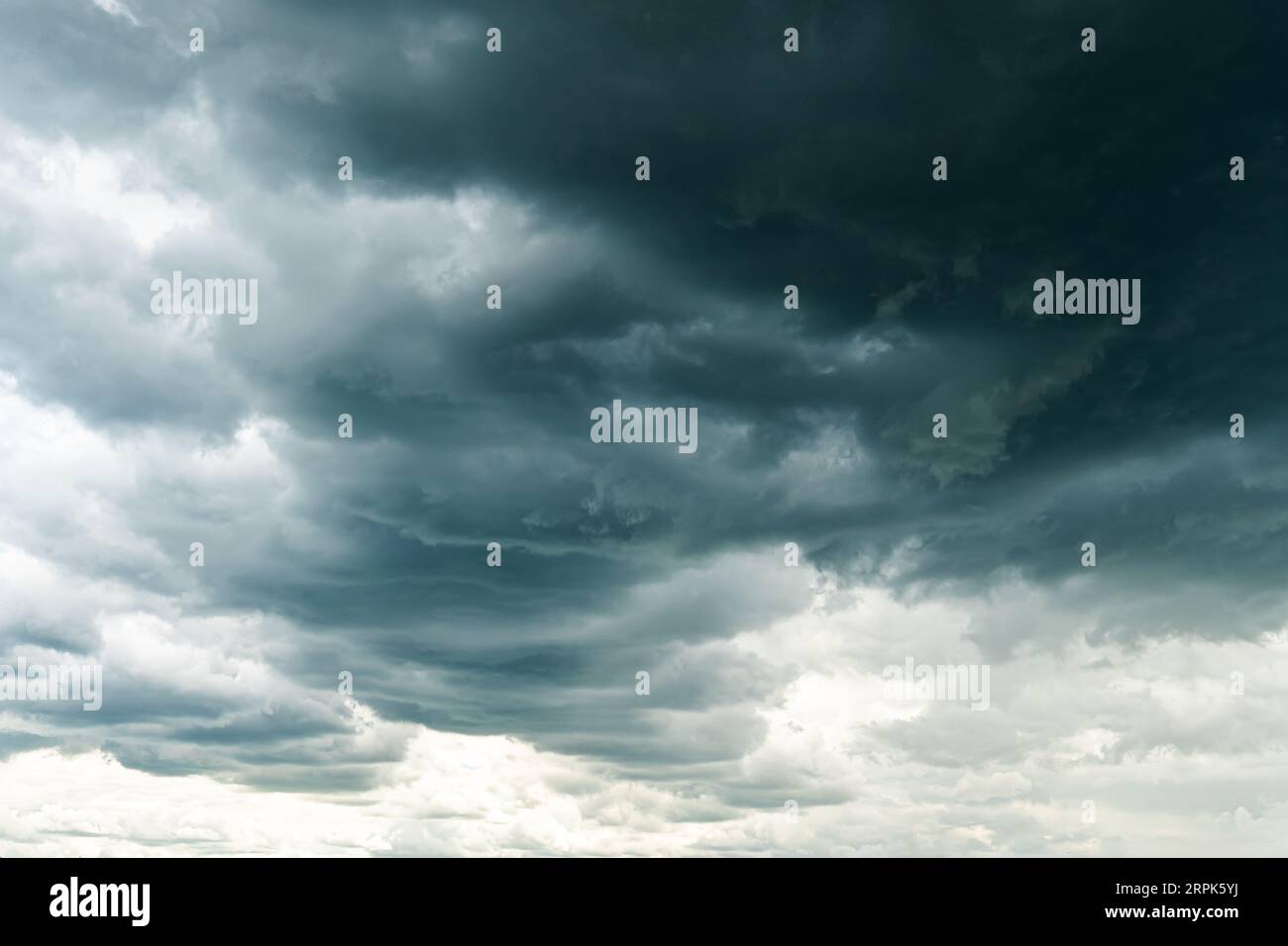 Dark clouds before a thunder-storm. Stock Photo