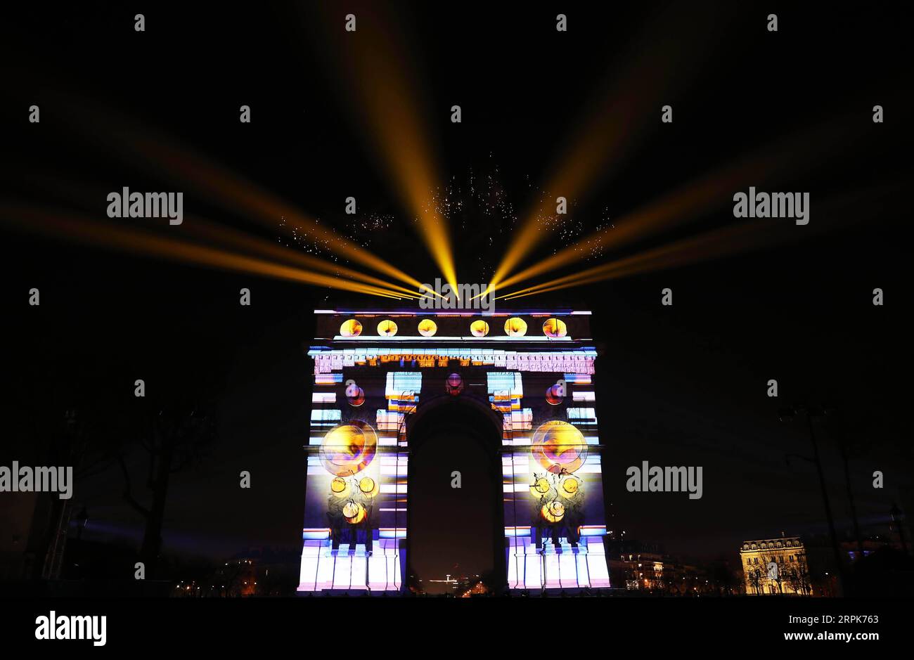 Light projection paris triomphe hires stock photography and images Alamy