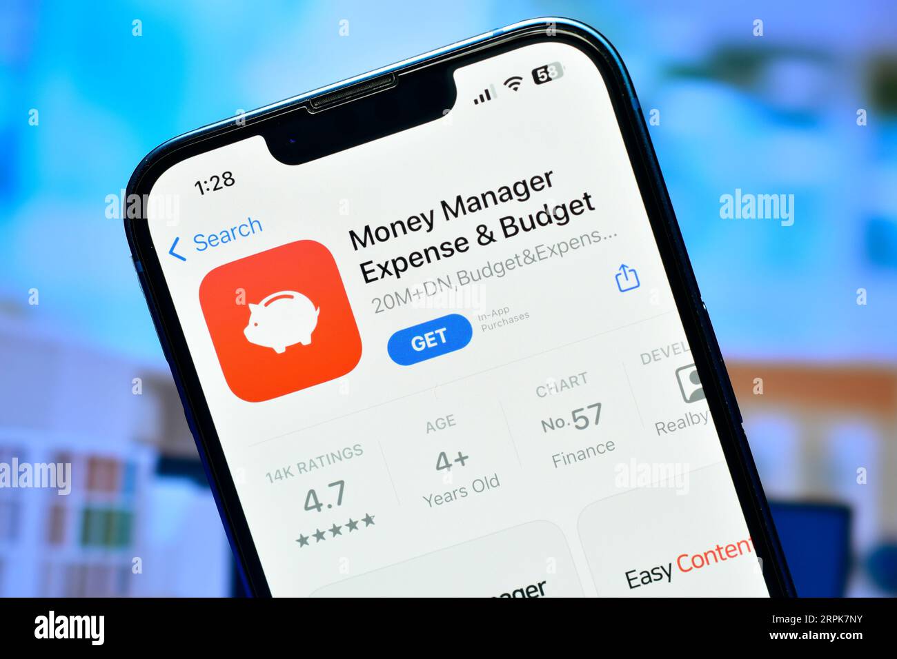Delhi, India 4 September 2023 Money Manager app on smartphone used to