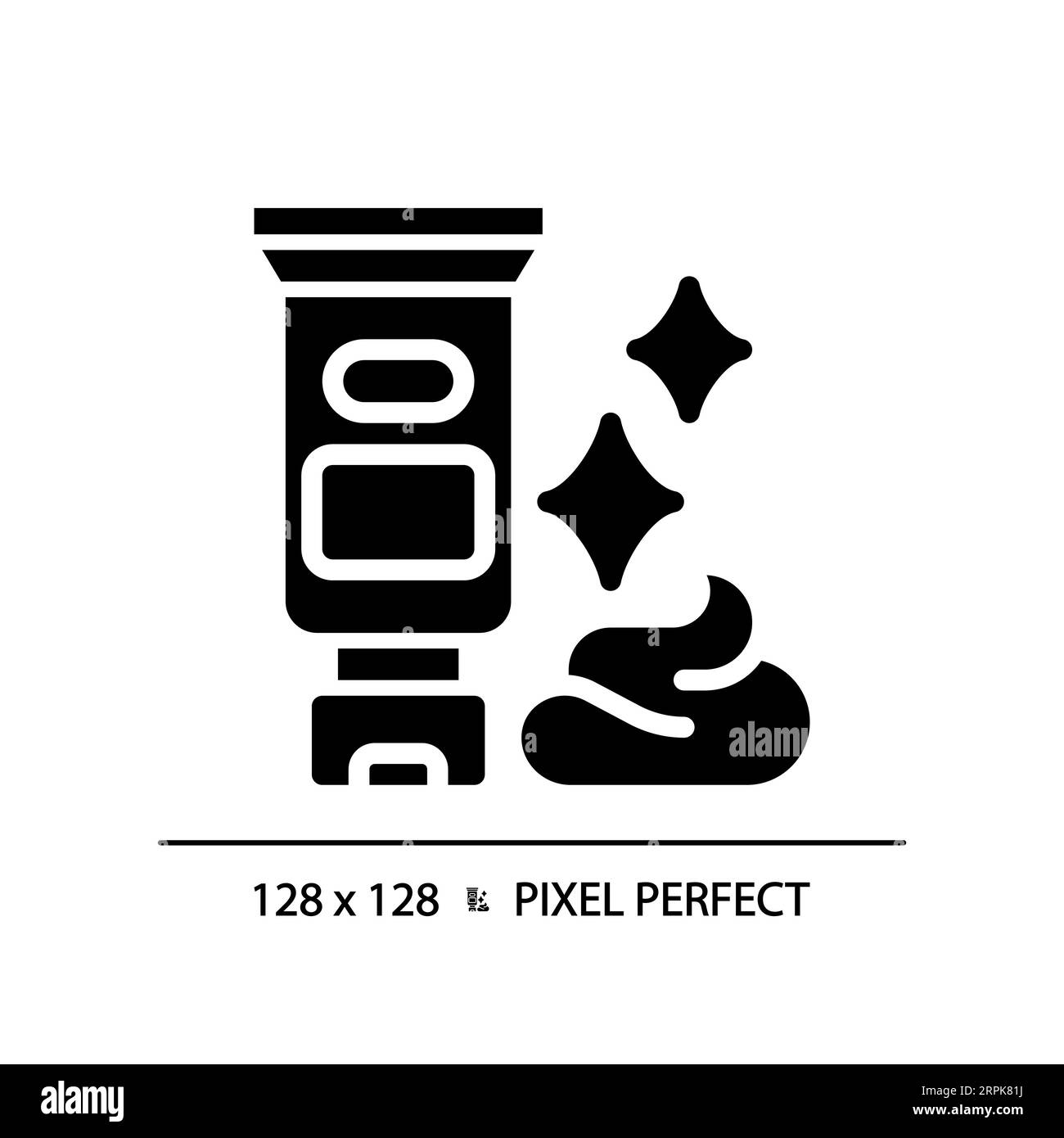 2D hair cream simple glyph style icon Stock Vector Image & Art Alamy