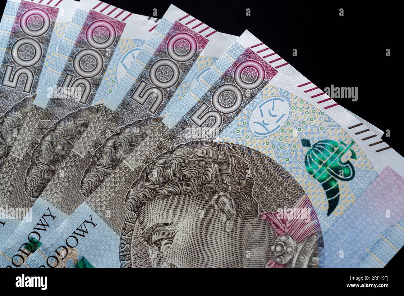 a-closeup-of-a-stack-of-polish-500-zloty-banknotes-stock-photo-alamy