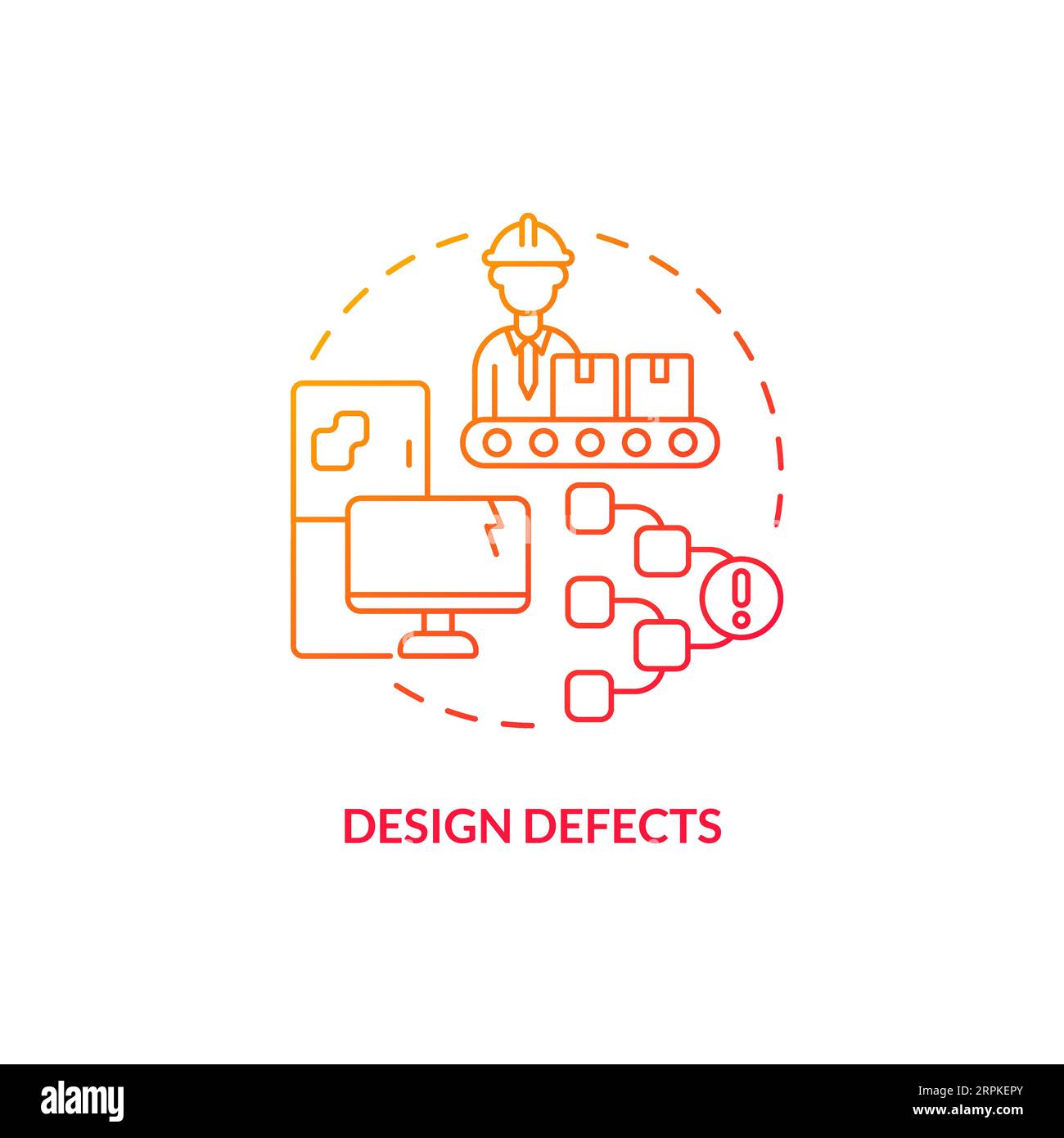 2D design defects gradient icon concept Stock Vector Image & Art - Alamy