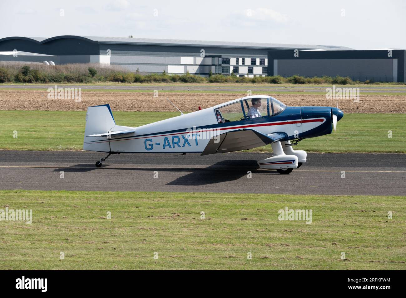 Jodel DR1050 Ambasssadeur at Wellesbourne Airfield, Warwickshire, UK (G-ARXT) Stock Photo