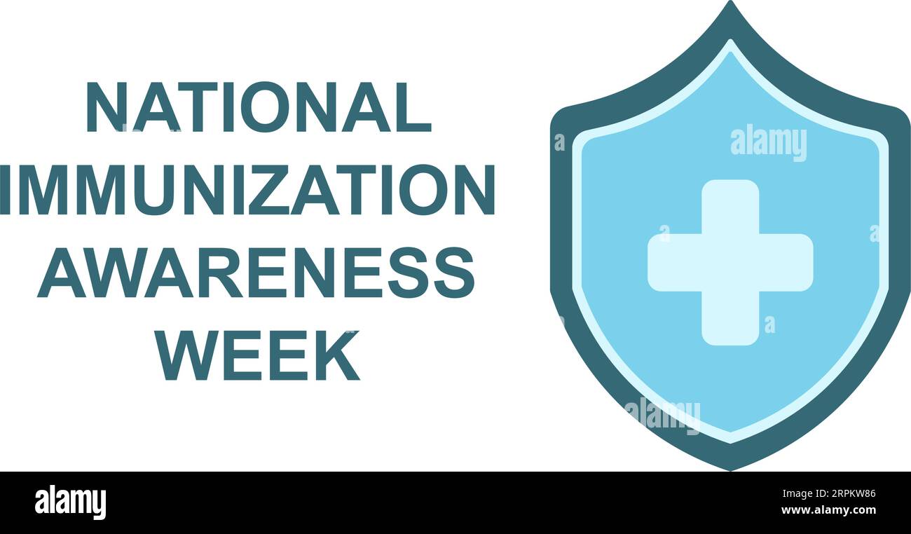 National Immunization Awareness Week vector illustration. Annual celebration . Stock Vector
