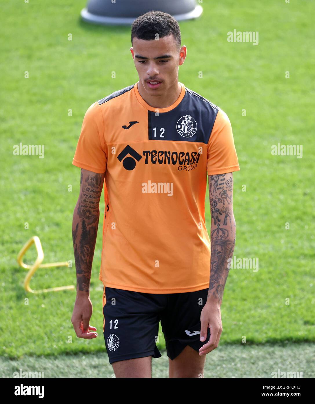 Getafe s Mason Greenwood During A Training Session At Estadio Coliseum getafe-s-mason-greenwood-during-a-training-session-at-estadio-coliseum