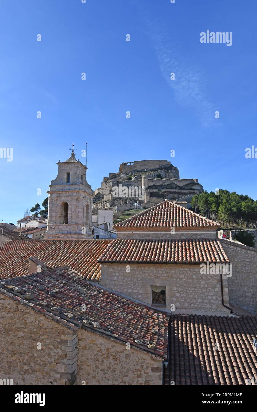 View of the medieval town of Morella, in Spain Stock Photo