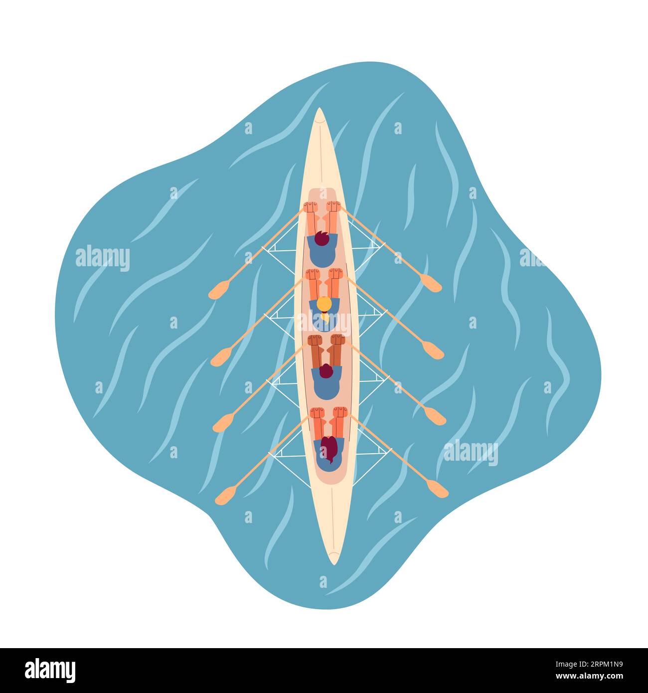 Team sport rowing Cut Out Stock Images & Pictures - Alamy
