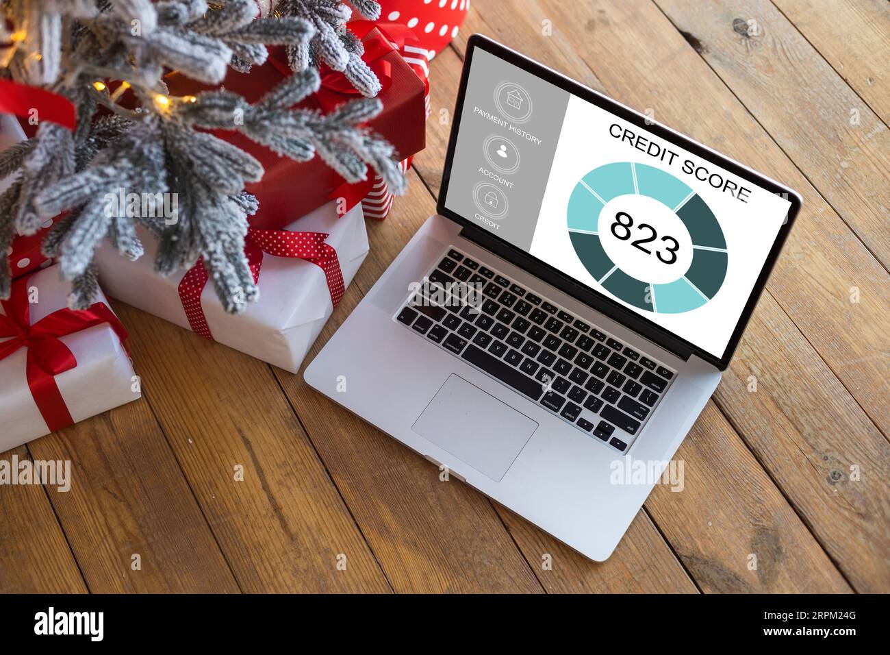 Checking Credit Score Ranking On Laptop Computer Stock Photo - Alamy