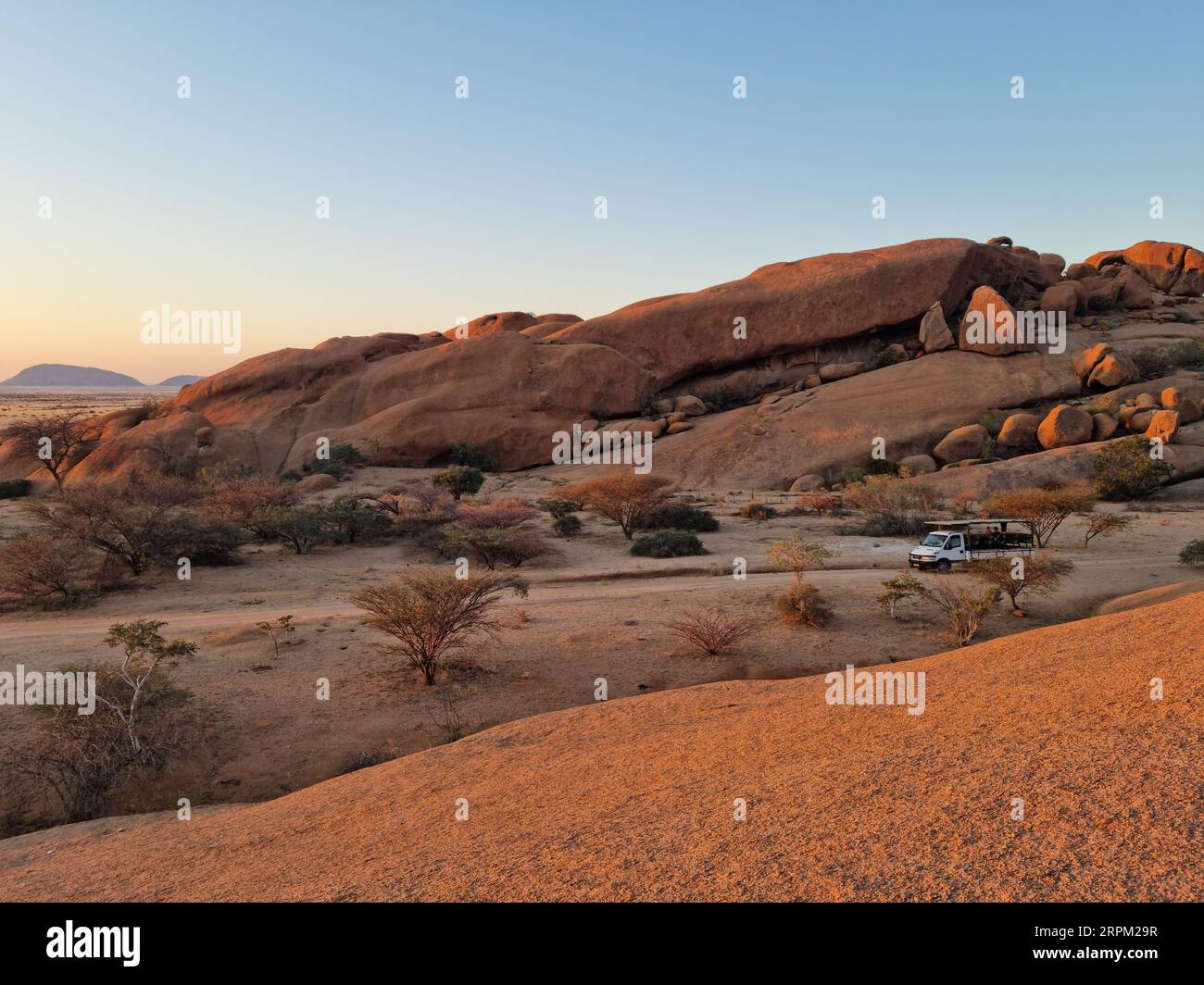 Lodge in the Namib desert Stock Photo