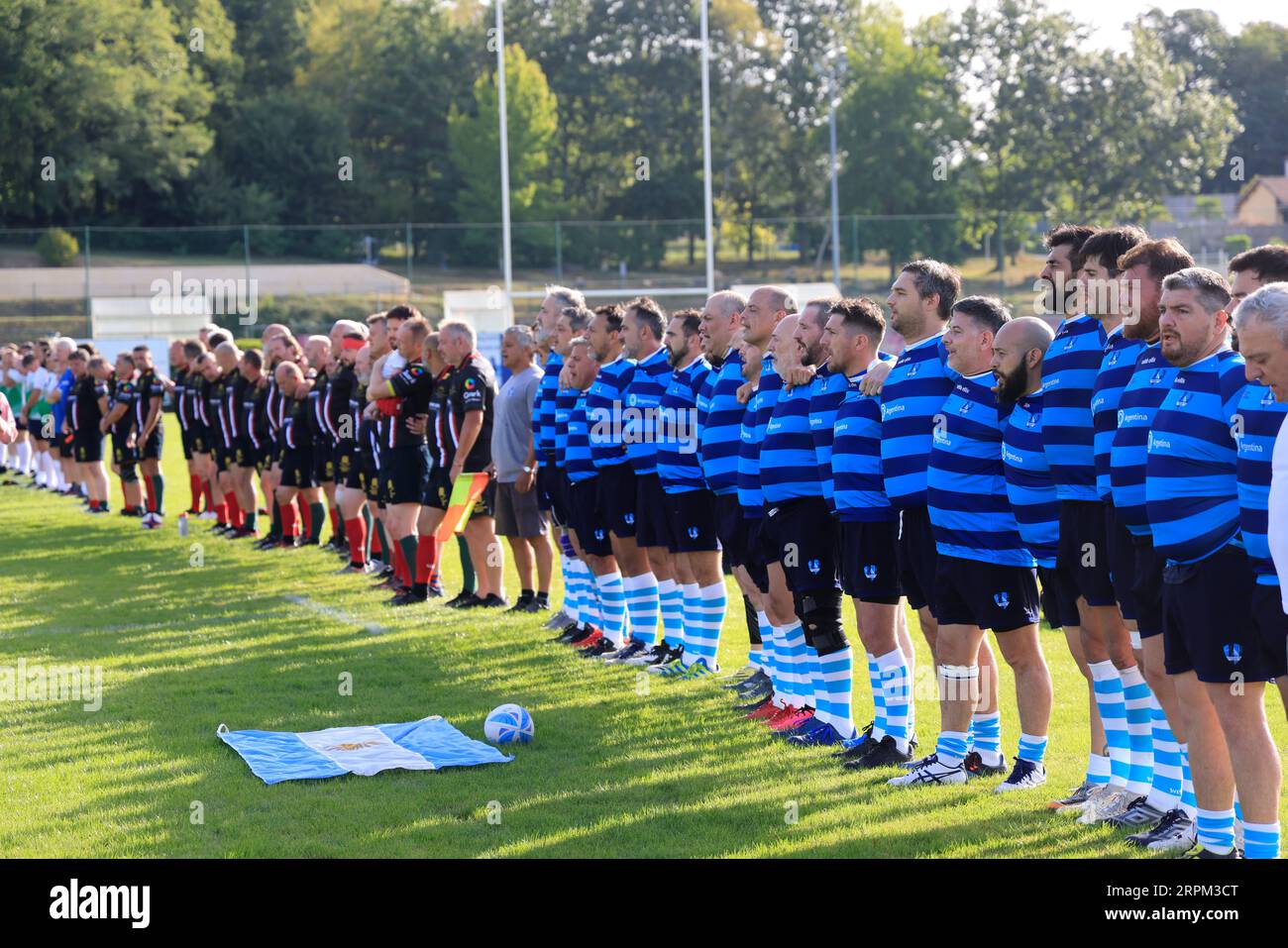 Sarlat, France. September 4, 2023. Parliamentarians' Rugby World Cup 2023 in France. United Kingdom - Argentina match. The Argentine parliamentary tea Stock Photo