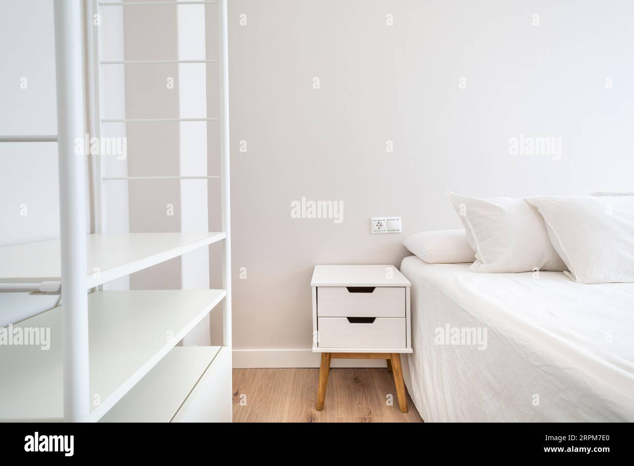 Wardrobe with 2024 bedside table