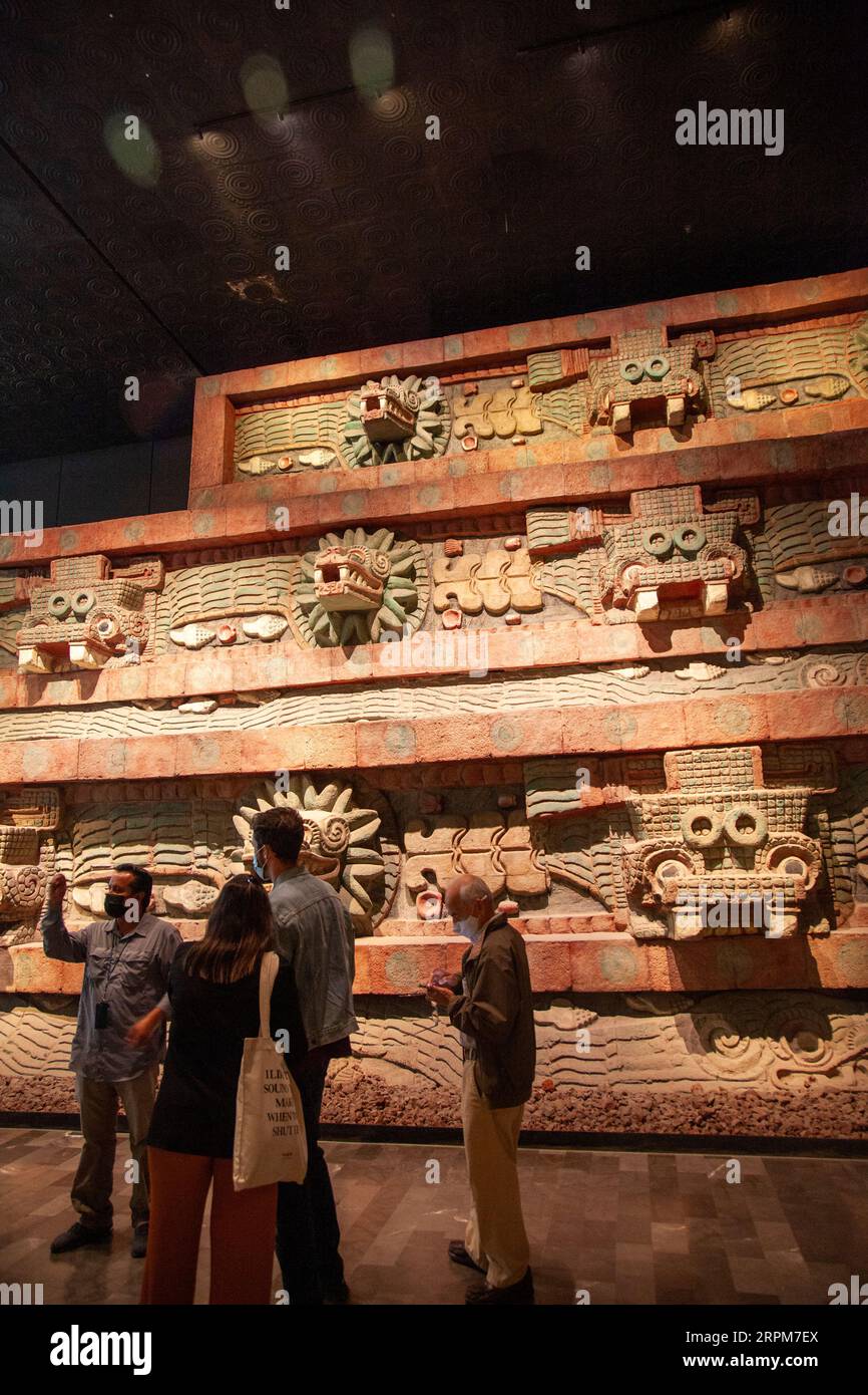 Pyramid of Feathered Serpent at Museo Nacional de Antropología in ...