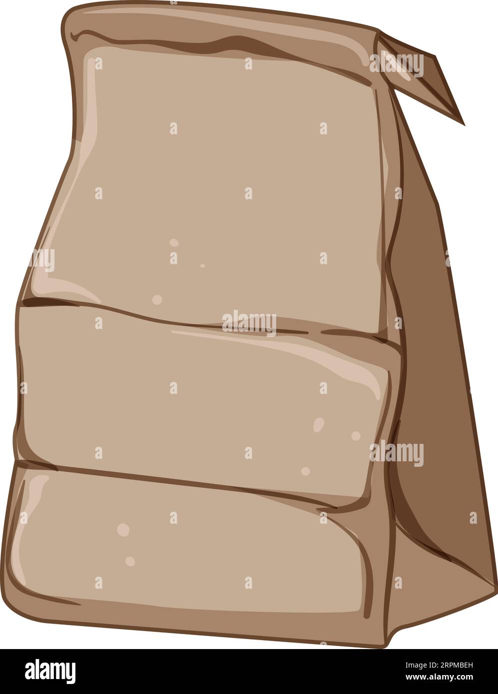 recycle paper lunch bag cartoon vector illustration Stock Vector Image