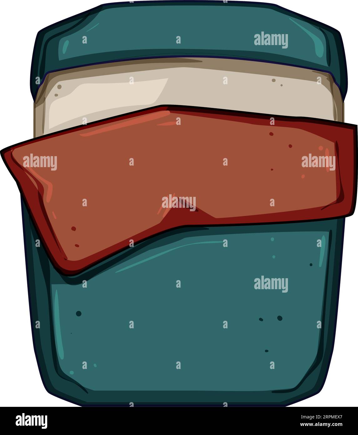 vacation sleeping bag cartoon vector illustration Stock Vector Image