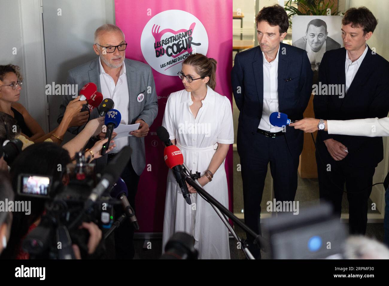 French Minister for Solidarity, Aurore Berge, President of the Restos