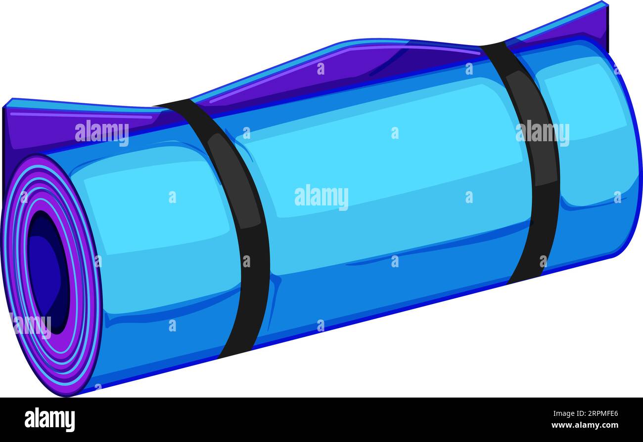 mat sleeping pad cartoon vector illustration Stock Vector Image & Art
