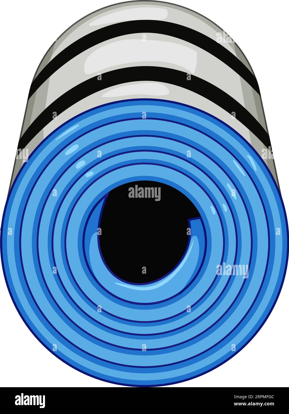 equipment sleeping pad cartoon vector illustration Stock Vector Image