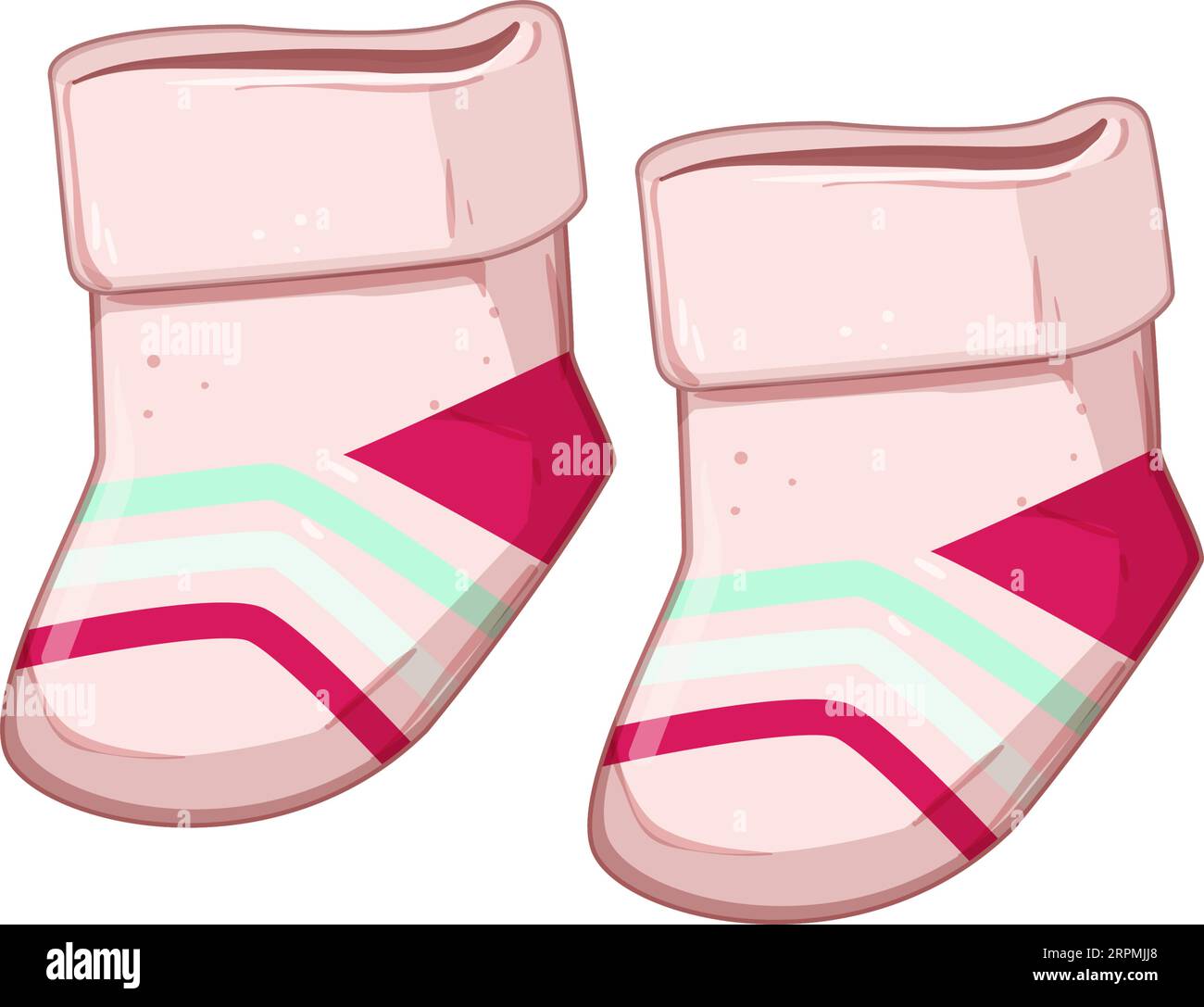 wear toddler socks cartoon vector illustration Stock Vector Image & Art
