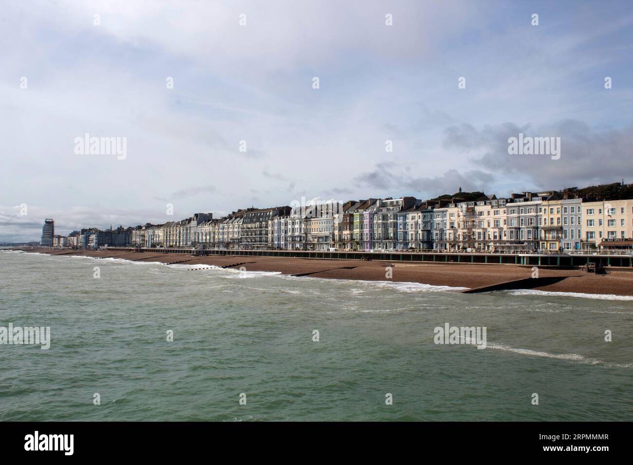 Hastings seafront and promenade Stock Photo Alamy
