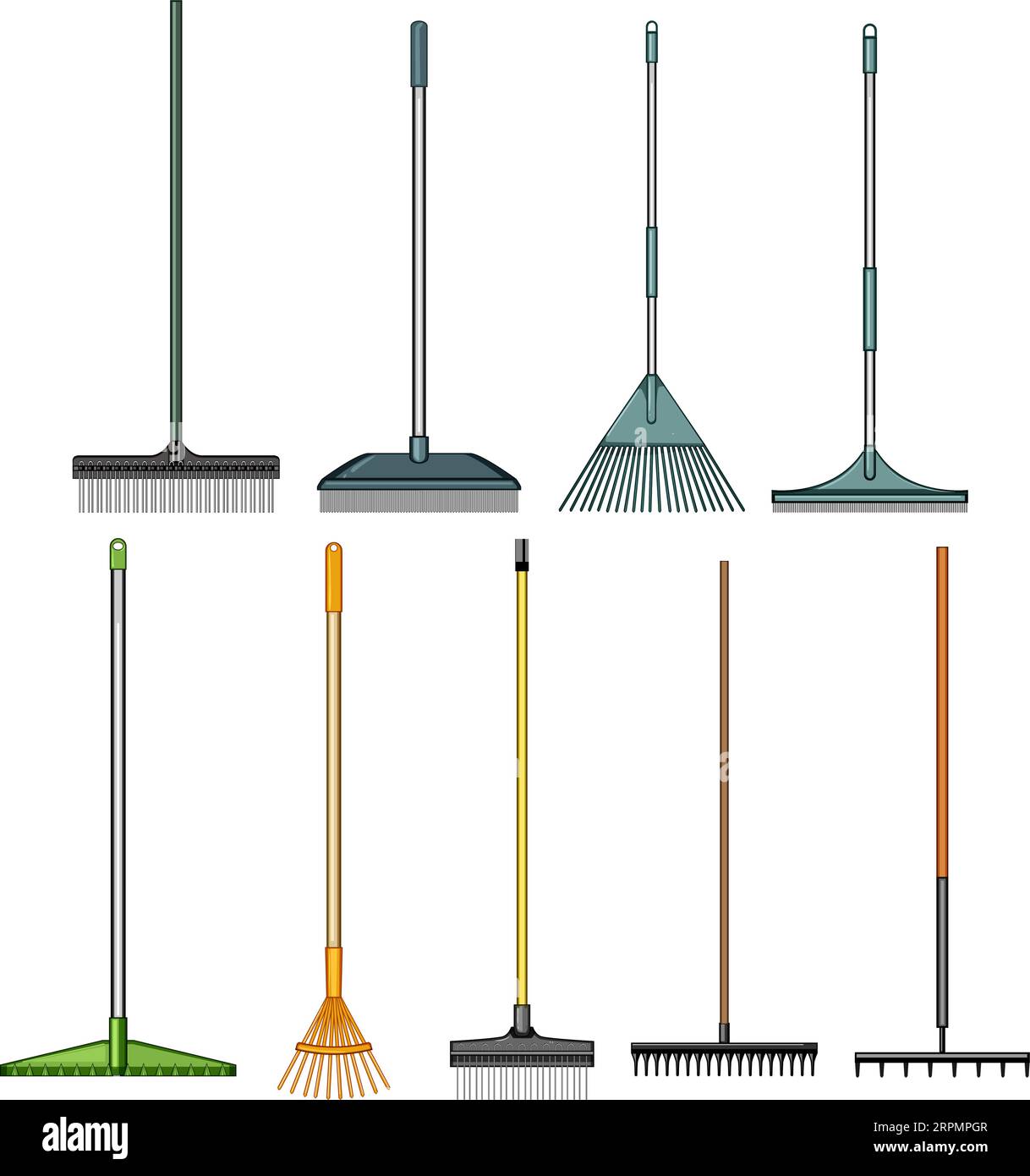 rake set cartoon vector illustration Stock Vector Image & Art - Alamy