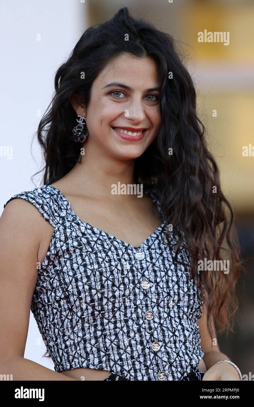 Italy, Lido di Venezia, September 04, 2023 Fotini Peluso attends a red