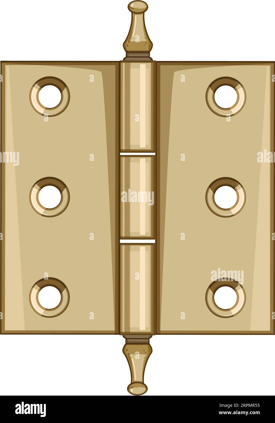 construction door hinge cartoon vector illustration Stock Vector Image