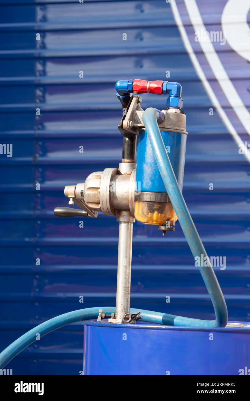 Hand crank petrol pump hi-res stock photography and images - Alamy