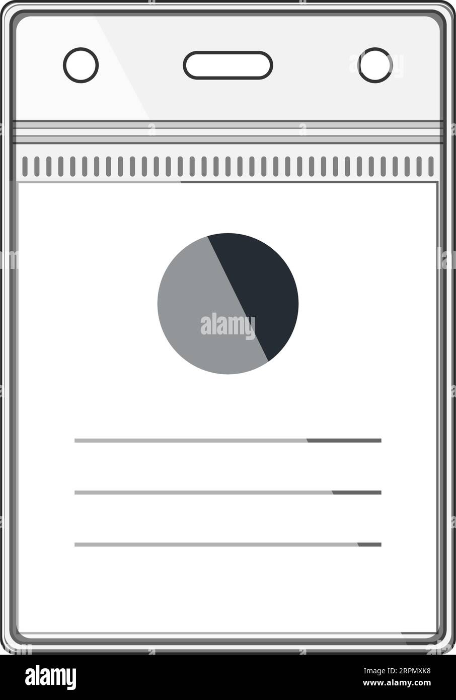 information id card cartoon vector illustration Stock Vector Image