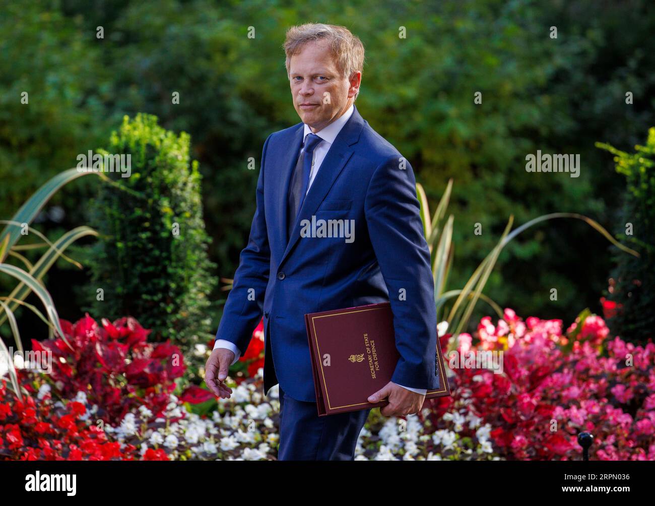 London, UK. 5th Sep, 2023. Grant Shapps, Defence Secretary, arrives for the first Cabinet meeting after the summer recess. Credit: Mark Thomas/Alamy Live News Stock Photo