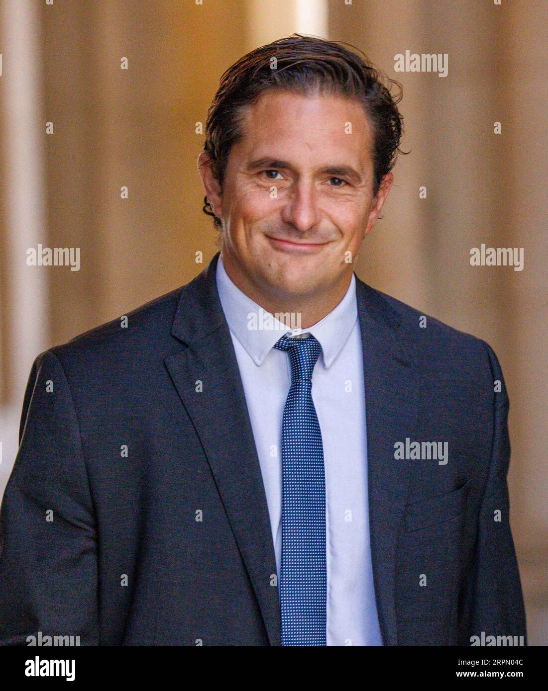 London, UK. 5th Sep, 2023. Johnny Mercer, Minister of State (Cabinet Office) (Minister for Veterans' Affairs), arrives for the first Cabinet meeting after the summer recess. Credit: Mark Thomas/Alamy Live News Stock Photo