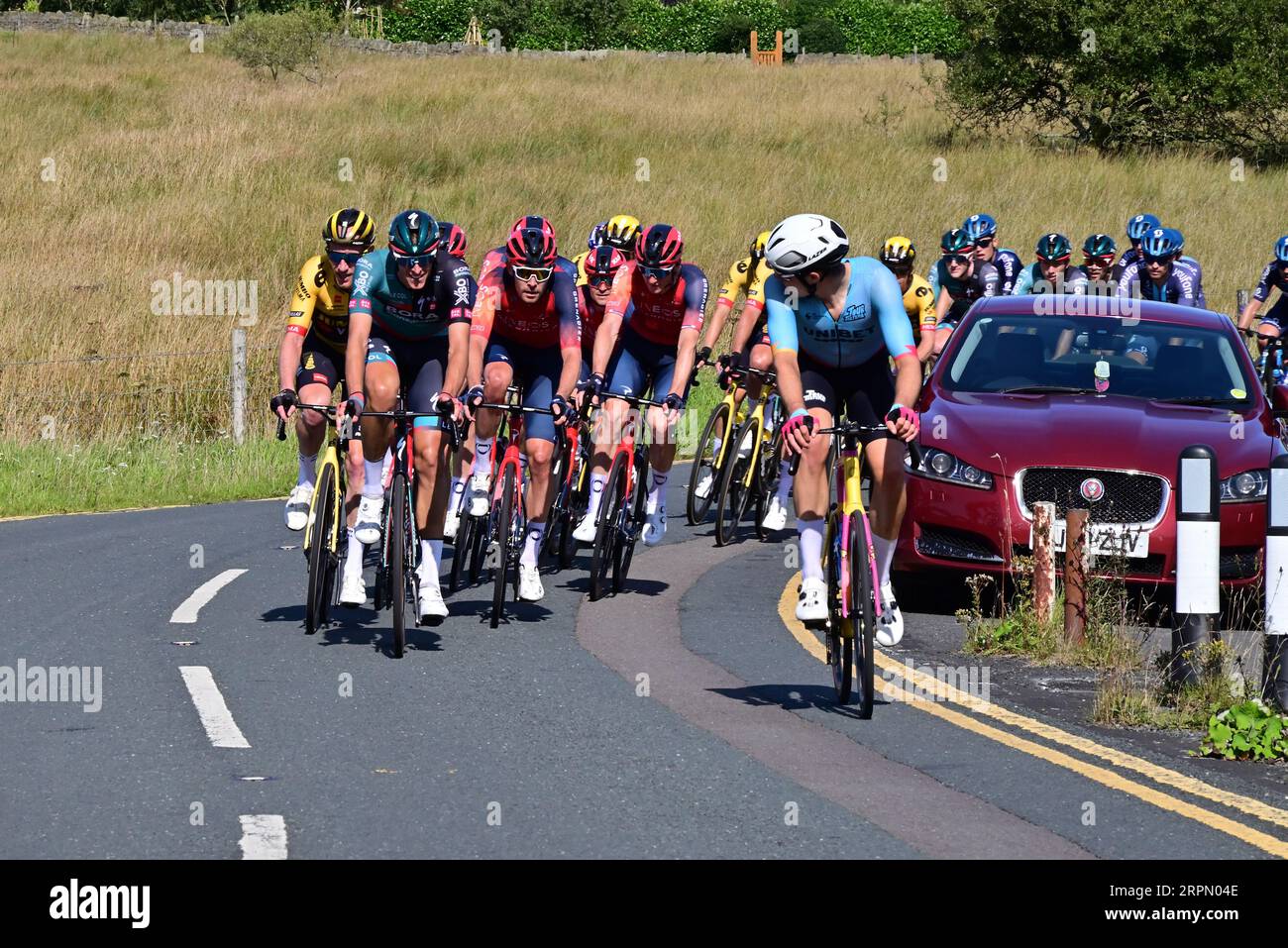Around the UK Stage 1 of the Tour of Britain, cycle race Stock Photo Alamy